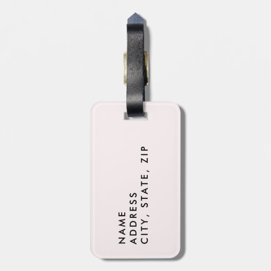 エンゲージリング 未来のMrs. プレティー ぽわっとピンクリング ラゲッジタグ (裏面縦)