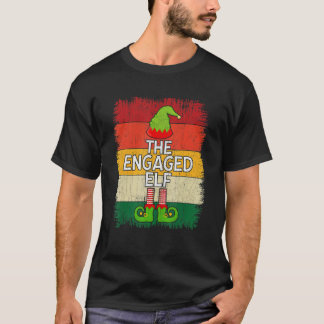 エンゲージ・エルフ・マッチング・グループ クリスマスパーティーのパジャマ Tシャツ