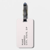 エンゲージ・リング　未来のMrs.プリティ　ピンク・リング ラゲッジタグ (裏面縦)
