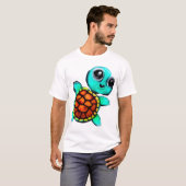エンコースティックペインティング タートル Tシャツ (正面フル)