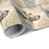 エンコースティッ絵画ク・オブ・ゴールデン・レトリバー ラッピングペーパー (ロールコーナー)