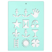 エンコードされたメッセージ夏のクリップボード クリップボード (裏面)