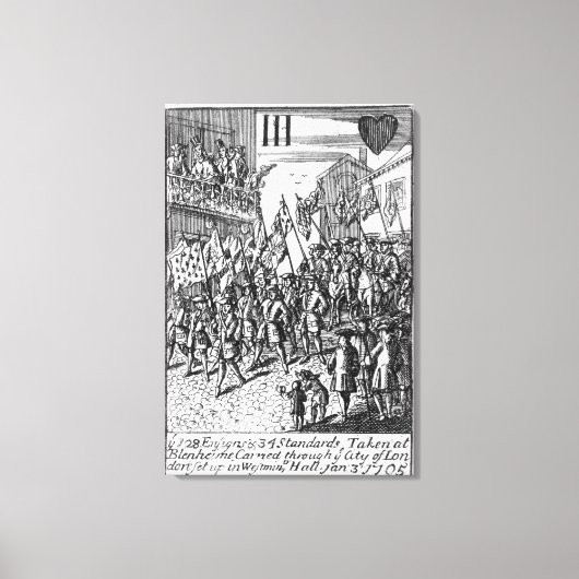 エンサイン遊ズを描いたカード キャンバスプリント (正面)