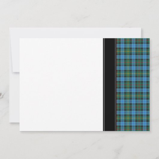 エンシェントスミスタータンチェック結婚式招待状 招待状 (裏面)