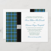 エンシェントスミスタータンチェック結婚式招待状 招待状 (正面/裏面)