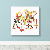 エンシェントメイアンメソアメリカンアートキャンバスプリント キャンバスプリント (インサイチュ (ウッドフロア))