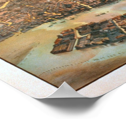 エンシェント&ベニスモダンアットオリンピアエアリアルビュー ポスター (角)