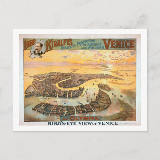 エンシェント&ベニスモダンアットオリンピアエアリアルビュー ポストカード (正面)