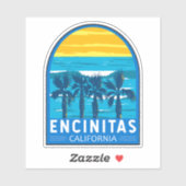 エンシニタスカリフォルニアトラベルアートヴィンテージ シール (シート)