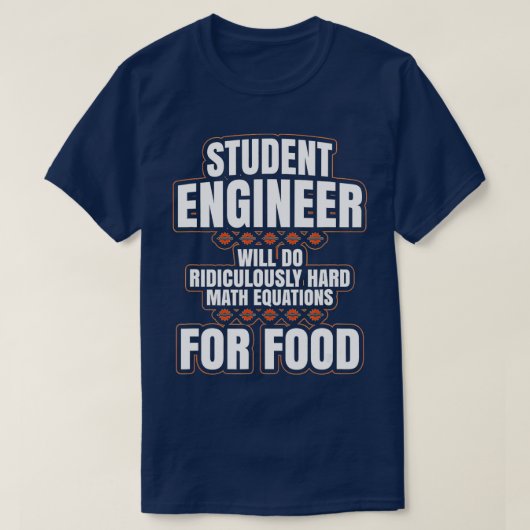 エンジおもしろいニアギフトエンジニアリング大学生G Tシャツ (デザイン正面)