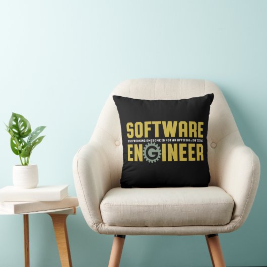 エンジおもしろいニアソフトウェアエンジニアリングとプログラマ クッション (椅子)