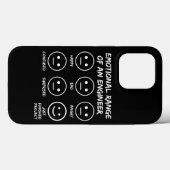 エンジおもしろいニアファン顔の感情的範囲 Case-Mate iPhoneケース (裏面 (横))