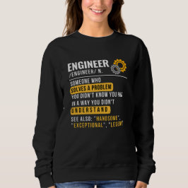 エンジおもしろいニア定義Sweatshirt スウェットシャツ