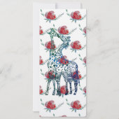 エンジェメントパーティの招待状カードアートスケッチ 招待状 (裏面)