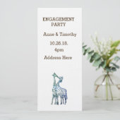 エンジェメントパーティの招待状カードアートスケッチ 招待状 (スタンド正面)
