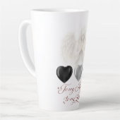 エンジェリックフェイス シルバーハート ラテ マグ (左アングル)