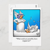 エンジェルおもしろいユーモアポストカード ポストカード (正面/裏面)