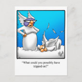 エンジェルおもしろいユーモアポストカード ポストカード (正面)