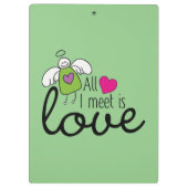 エンジェルおもしろい – 私が出会うすべては愛1 クリップボード (裏面)