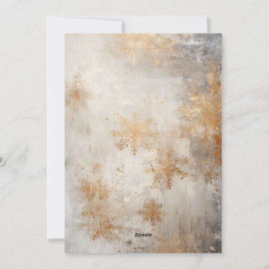 エンジェルお洒落オンアイススケートイラストレーションハッピー シーズンカード (裏面)