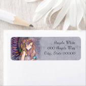 エンジェルかわいらしリターンアドレスラブル ラベル (インサイチュ)