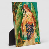 エンジェルがフローラ枝を持つ フォトプラーク (側面)