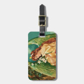 エンジェルがフローラ枝を持つ ラゲッジタグ (正面縦)