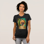 エンジェルがフローラ枝を持つ Tシャツ (正面フル)