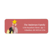 エンジェルが星1c差出人住所ラベルを目指す ラベル (正面)