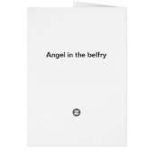エンジェルが鐘楼のカードに (裏面)