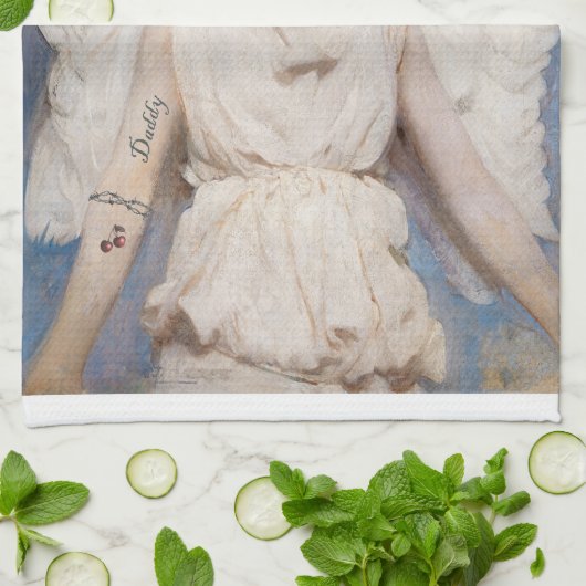 エンジェルが間違ったキッチンタオル キッチンタオル (折り畳み)