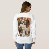 エンジェルがDEをサポートする女性の基本的なスウェットシャツ スウェットシャツ (裏面フル)