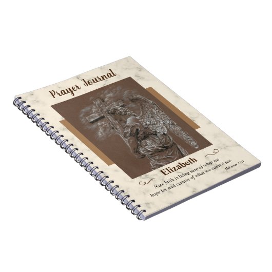 エンジェルとクロス祈りの言葉ジャーナルノートブック ノートブック (右側)