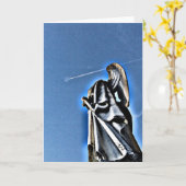 エンジェルとコントレイル カード (黄色い花)