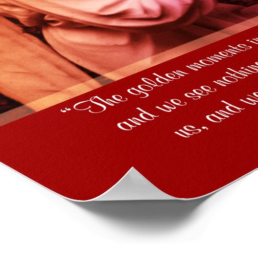 エンジェルとジョージ・エリオットの引用文ポスター ポスター (角)