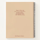 エンジェルとハープ、南西は18世紀の芸術に出会う ノートブック (裏面)