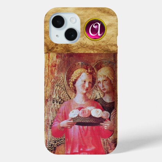エンジェルとバラモノグラム Case-Mate iPhoneケース (裏面)