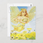 エンジェルとリース ポストカード (正面/裏面)