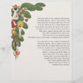 エンジェルとヴィンテージ・クリスマスツリー離れ枝 (裏面)