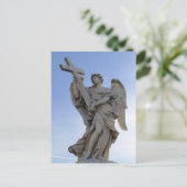 エンジェルと十字架，ローマ，イタリア –  ポストカード (スタンド正面)