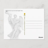 エンジェルと十字架，ローマ，イタリア –  ポストカード (裏面)