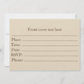 エンジェルのトランペット 招待状 (裏面)