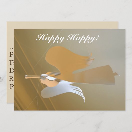 エンジェルのトランペット 招待状 (正面/裏面)