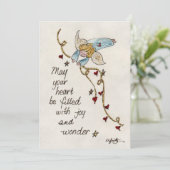 エンジェルは喜びと水の色のア疑問に思ートホリッドを願う シーズンカード (スタンド正面)