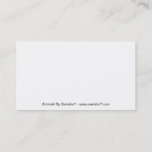 エンジェルアイズFractal Art Vertical Business Card 名刺 (裏面)