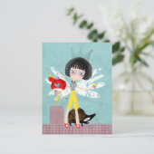 エンジェルアルマジロのアイスクリーム誕生日아르마딜로ポストカード ポストカード (スタンド正面)