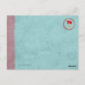 エンジェルアルマジロのアイスクリーム誕生日아르마딜로ポストカード ポストカード (裏面)