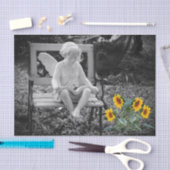 エンジェルアンドサンフラワーズティッシュペーパー 薄葉紙 (クラフト)