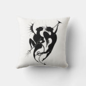 エンジェルアンドデビルシルエット装飾用クッション クッション (裏面)