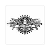 エンジェルアートとデオグラティアスバナー ラバースタンプ (インプリント)